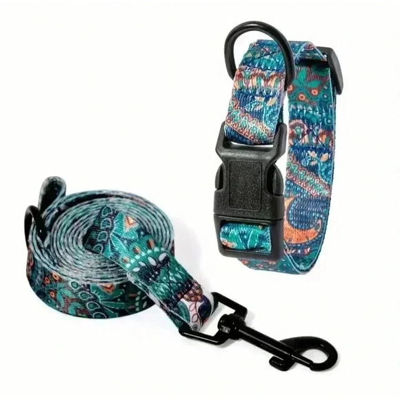 Stylish Dog Collar and Leash Set - Picture 1 of 4